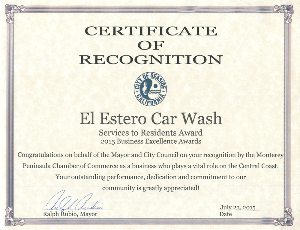 El Estero CAR WASH and environment